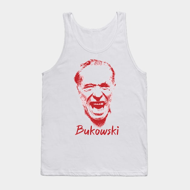 Charles Bukowski Tank Top by A Comic Wizard